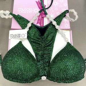 Green Beaded Women's Intimate Set